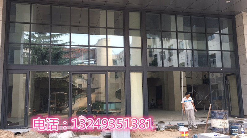 门业图片-肯德基门石家庄钢化玻璃肯德基门安装 加工肯德基门厂家 宏远门业1900*2400图片